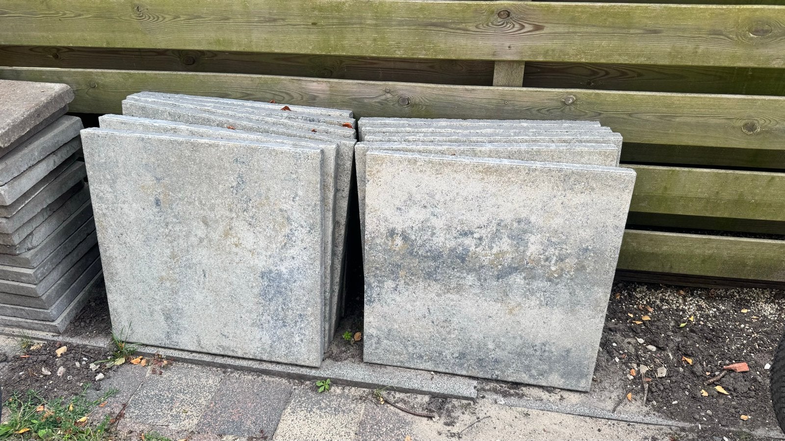 EXCLUTON Terrastegel Plus schelpkalk 60x60x4 cm 4m2, Ophalen, Nieuw, 5 tot 10 m², Vloertegels