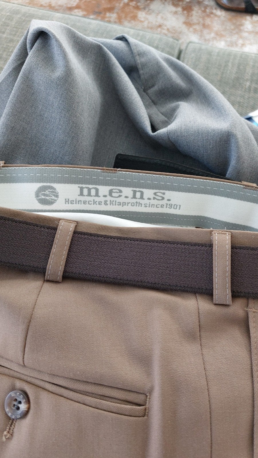 M.E.N.S. Herenpantalon - Camel/Bruin, Ophalen, M.E.N.S., Bruin, Overige maten