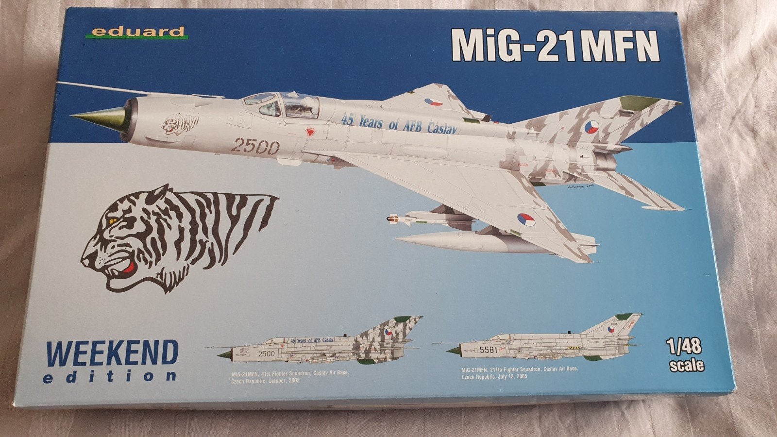 Eduard 1/48 MiG-21 MFN tiger Czech AF, Overige merken, Nieuw, Ophalen of Verzenden, Groter dan 1:72