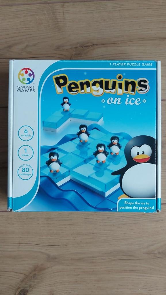 SmartGames Penguins on Ice - Puzzelspel, Een of twee spelers, Ophalen of Verzenden, Zo goed als nieuw, SmartGames