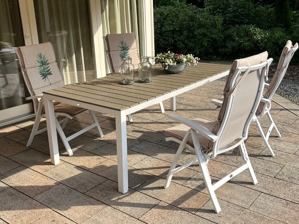 Complete tuinset Bellagio, Ophalen, 4 zitplaatsen, Aluminium, Zo goed als nieuw