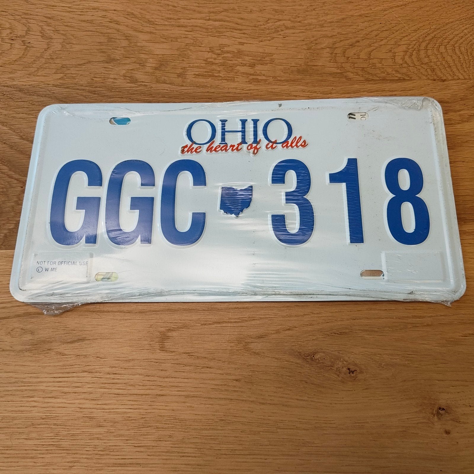 nummerbord USA Ohio GGC 318, Ophalen of Verzenden, Nieuw, Auto's