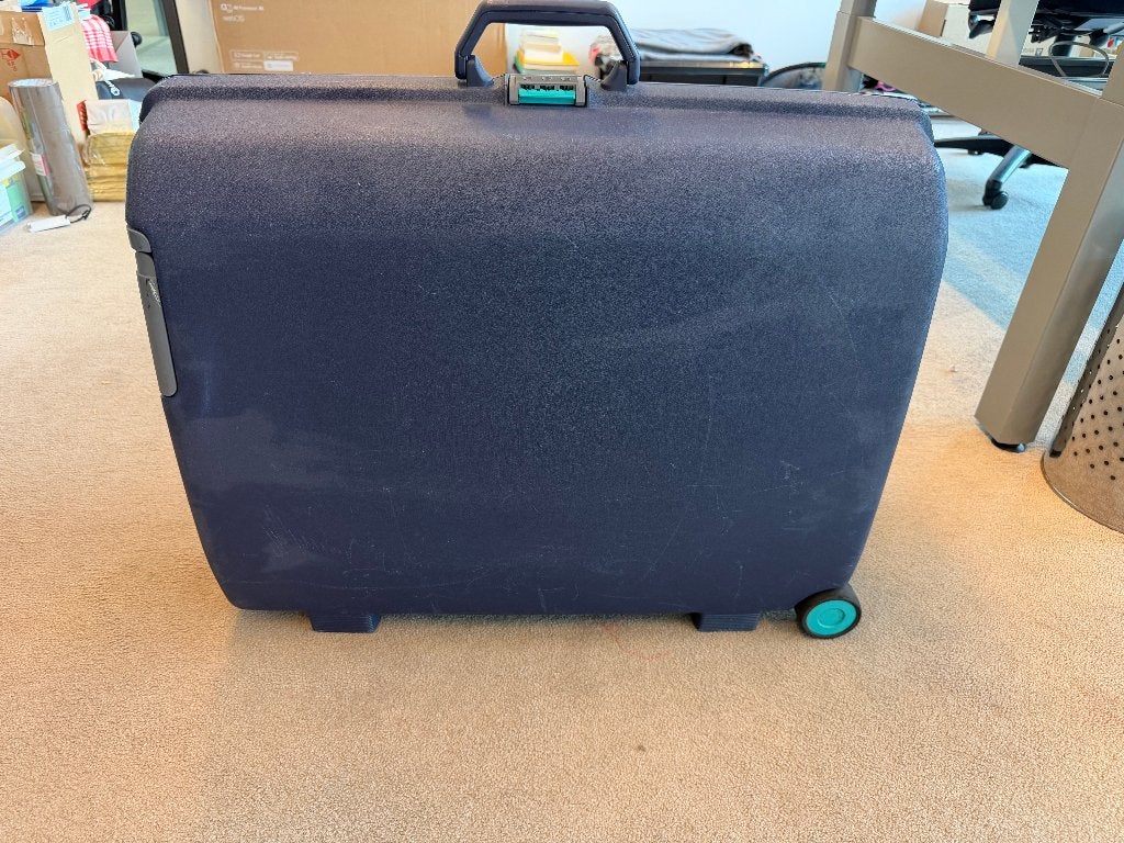 Samsonite Koffer met cijferslot, Blauw, Type: Oyster, Gebruikt, Hard kunststof, Slot, Ophalen of Verzenden