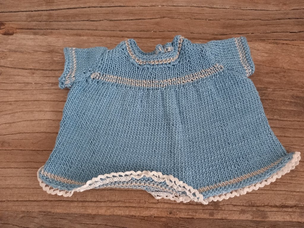 Vintage gebreid poppenjurkje., Ophalen, Zo goed als nieuw, Pop