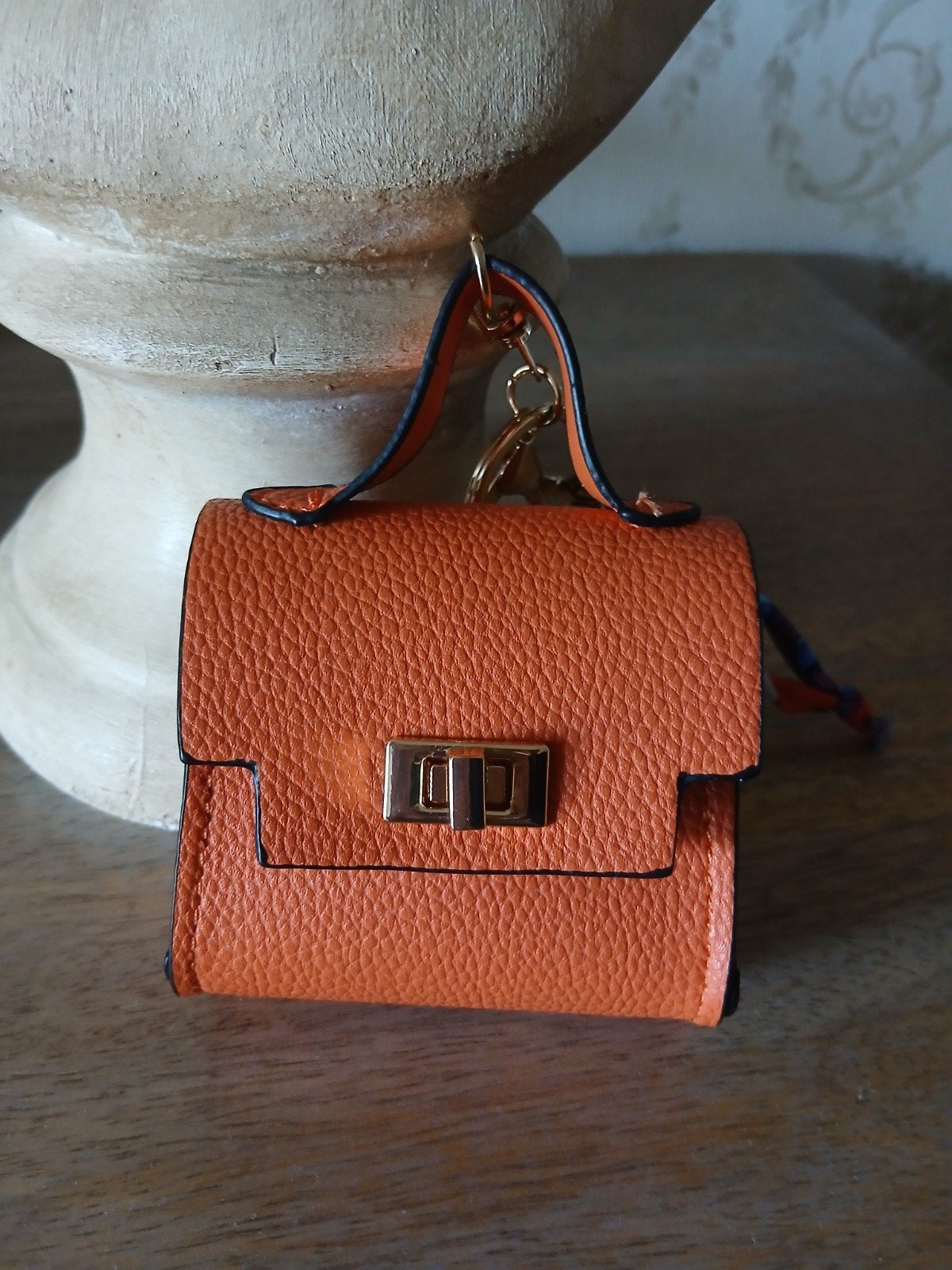 Leuke oranje sleutelhanger / riemtasje, Ophalen of Verzenden, Nieuw, Overige typen