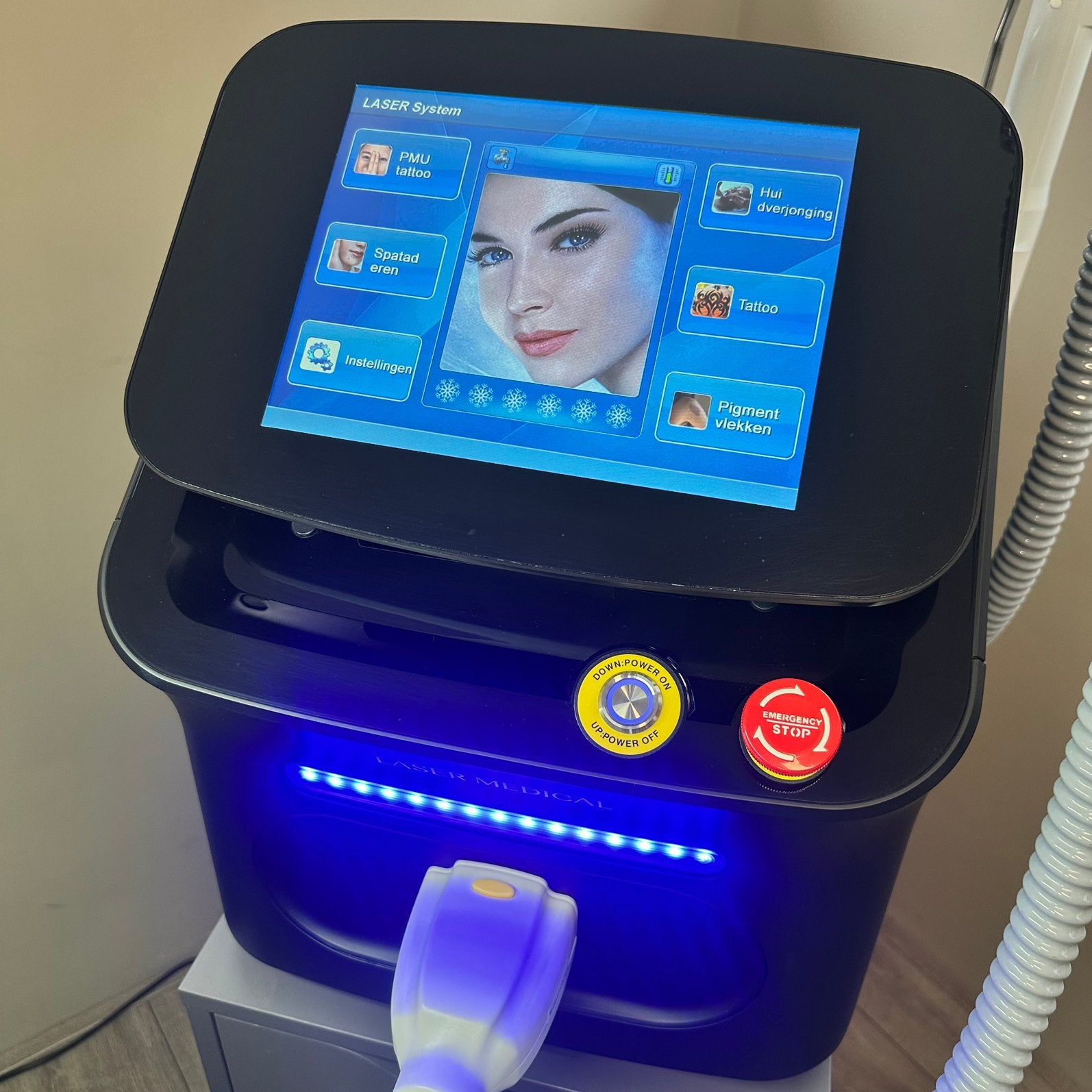Lasermedical ND YAG Q-Switched Laser Platina, Huidbehandeling