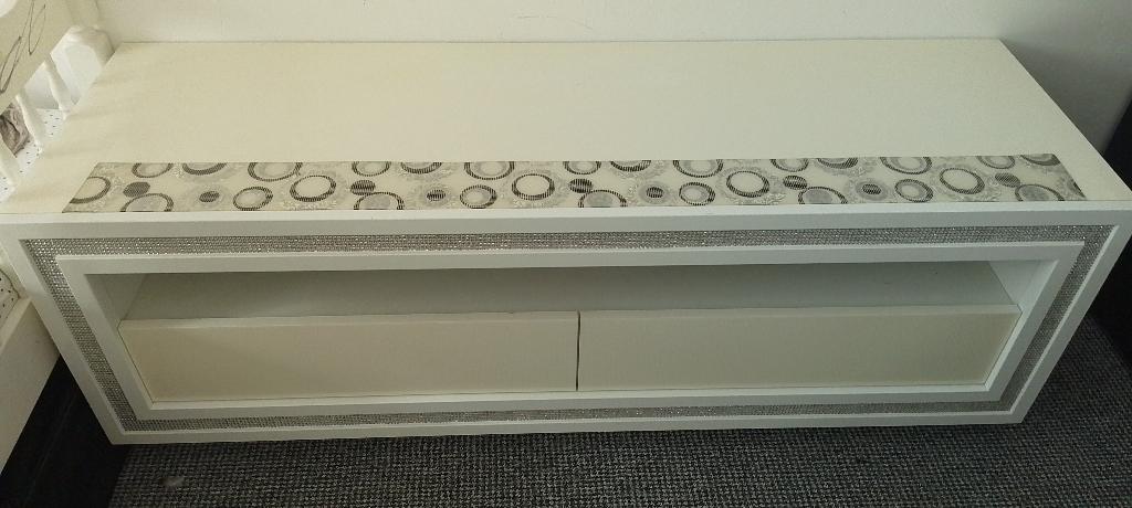 Tv meubel, Ophalen, Minder dan 50 cm, Eikenhout, 100 tot 150 cm