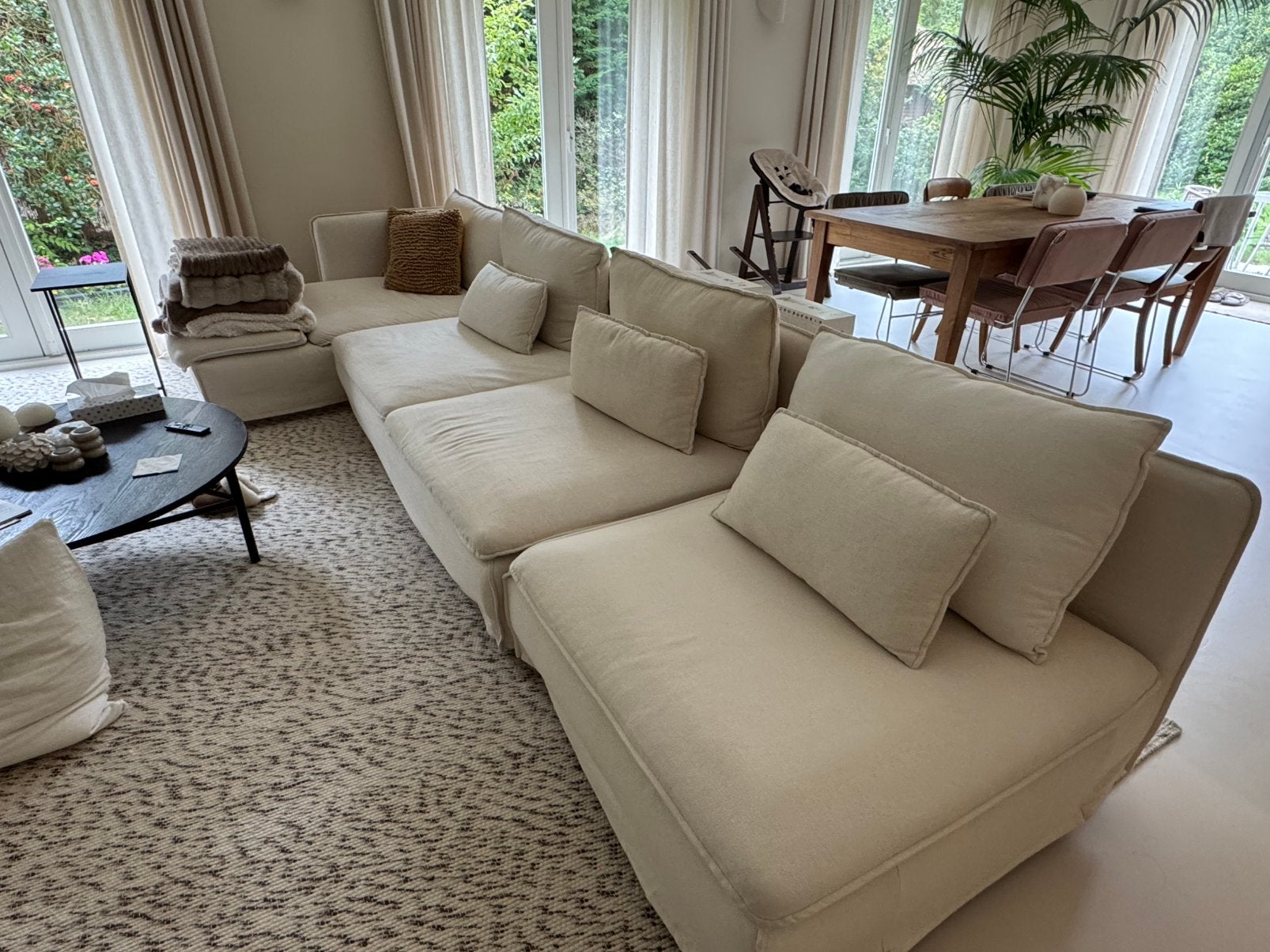 IKEA modulaire bank, Huis en Inrichting, Ophalen, Gebruikt, Stof
