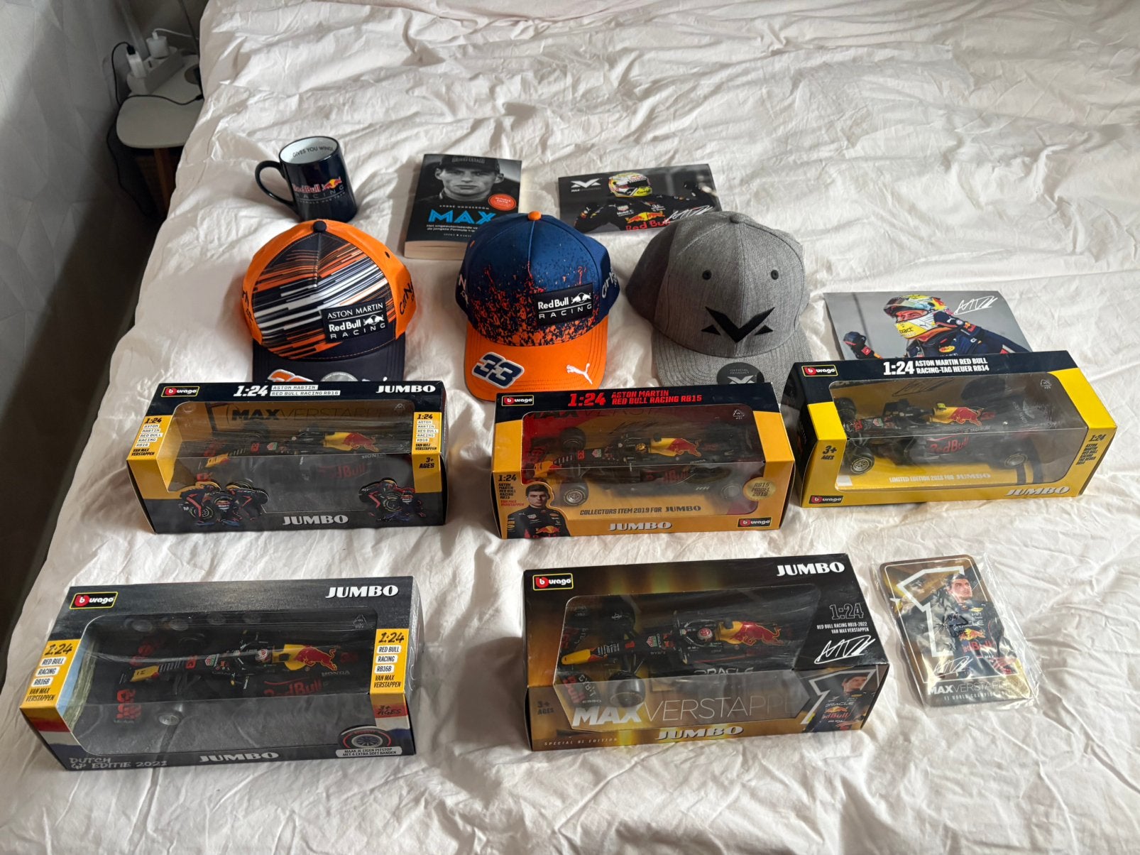 Max verstappen spullen. Modelauto’s, petje etc, Ophalen of Verzenden, Zo goed als nieuw, Formule 1