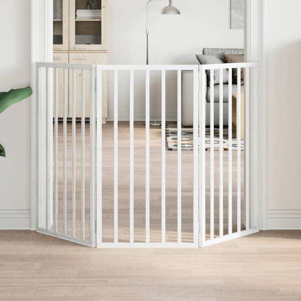 Hondenhek opvouwbaar wit 3 panelen 150 cm GRATIS VERZENDING, Overige typen, Overige merken, Verzenden, Nieuw