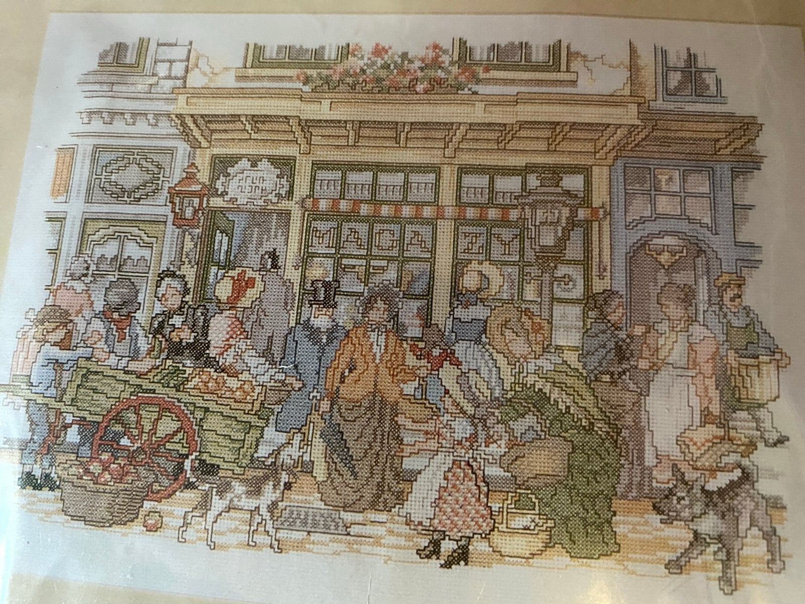 Borduurpakket - Anton Pieck Straattoneel 60x50cm Nieuw!, Verzenden, Nieuw, Handborduren, Borduurpakket