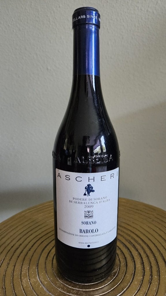 Fles Ascheri Sorano Barolo 2009 rode wijn, Verzamelen, Nieuw, Rode wijn, Italië, Ophalen of Verzenden