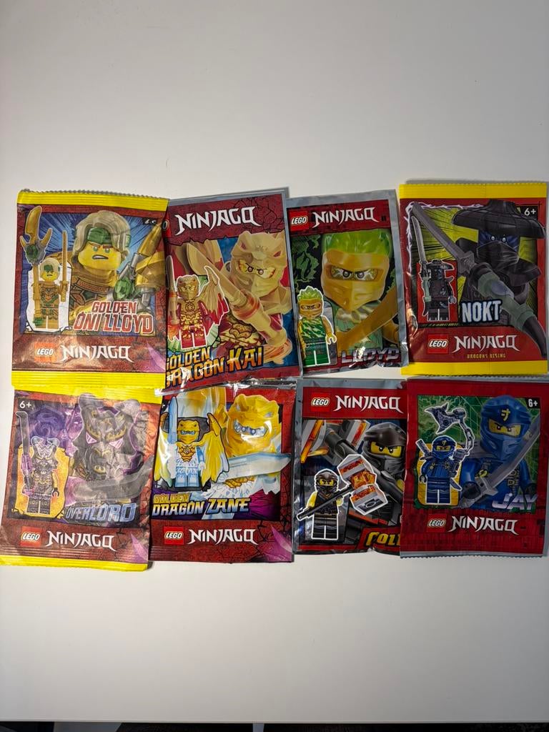 Sealed Lego Ninjago Minifiguren lot - 8 stuks, Lego, Nieuw, Ophalen of Verzenden, Minifiguur