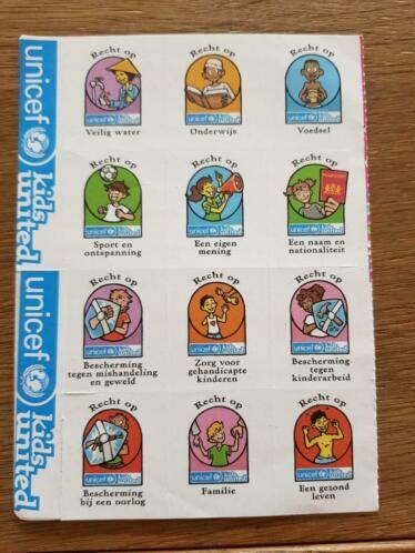 Stickervel unicef, Verzamelen, Ophalen of Verzenden, Nieuw, Bedrijf of Vereniging