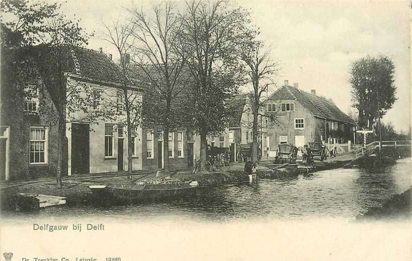 380-719-019 Delft Delfgauw, Verzenden, Voor 1920, Zuid-Holland