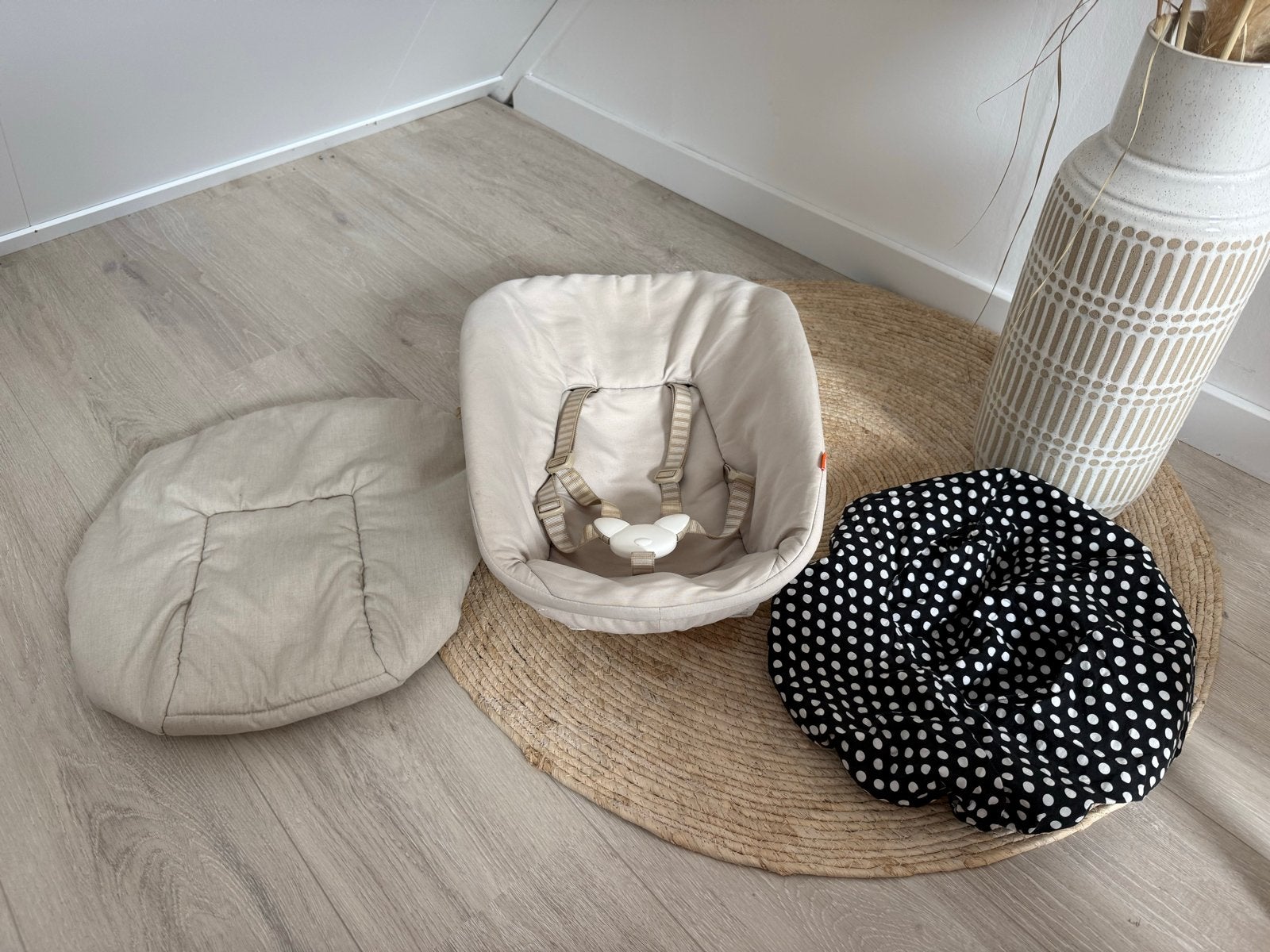 Stokke Newborn Set Trip Trap stoel + 2 hoezen, Kinderen en Baby's, Kinderstoelen, Ophalen, Gebruikt, Meegroeistoel, Gordel(s)