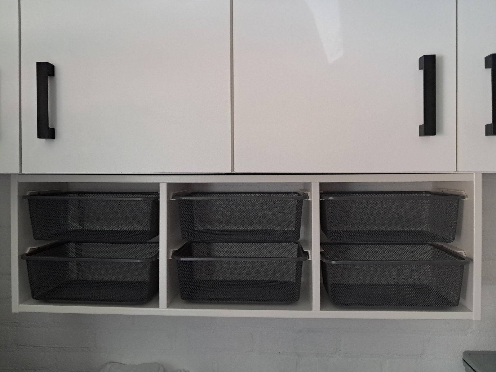 IKEA TROFAST wandopberger wit met grijs, Ophalen, Gebruikt, Minder dan 150 cm, Minder dan 100 cm
