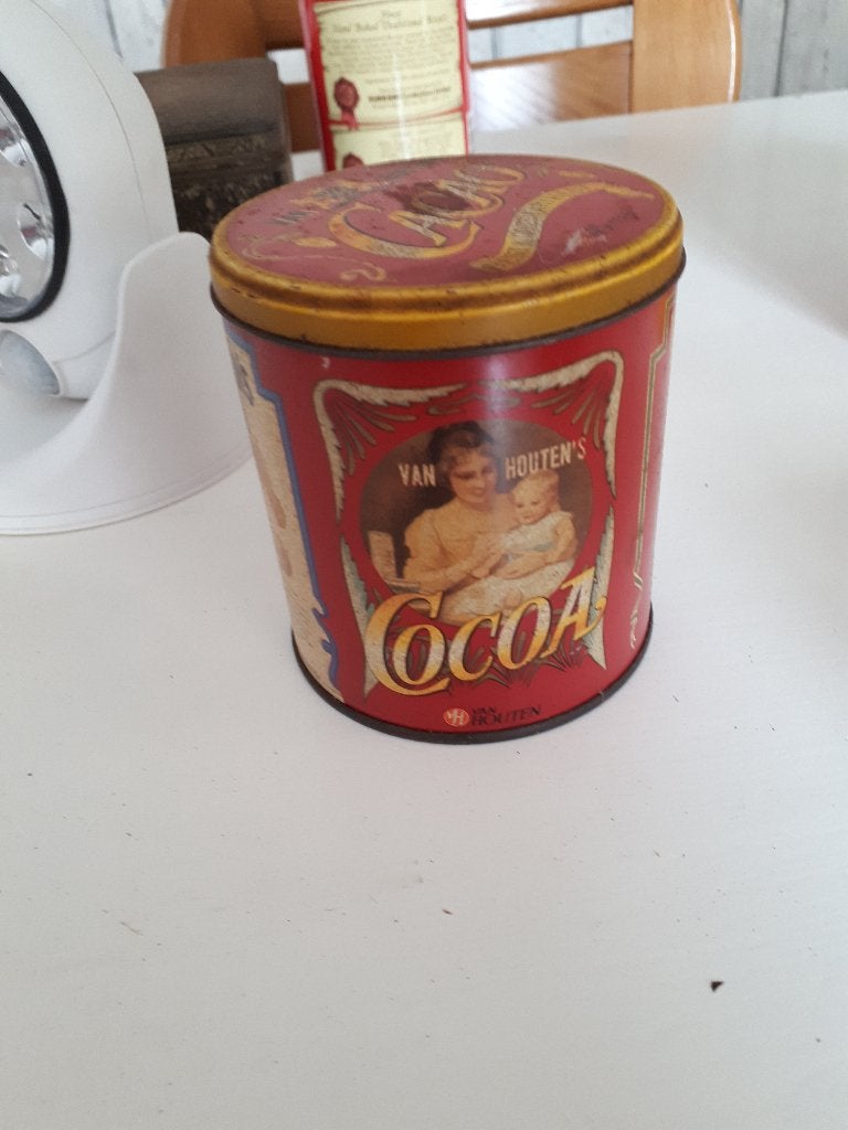 cacao blikje van van houten, Ophalen of Verzenden, Gebruikt, Overige