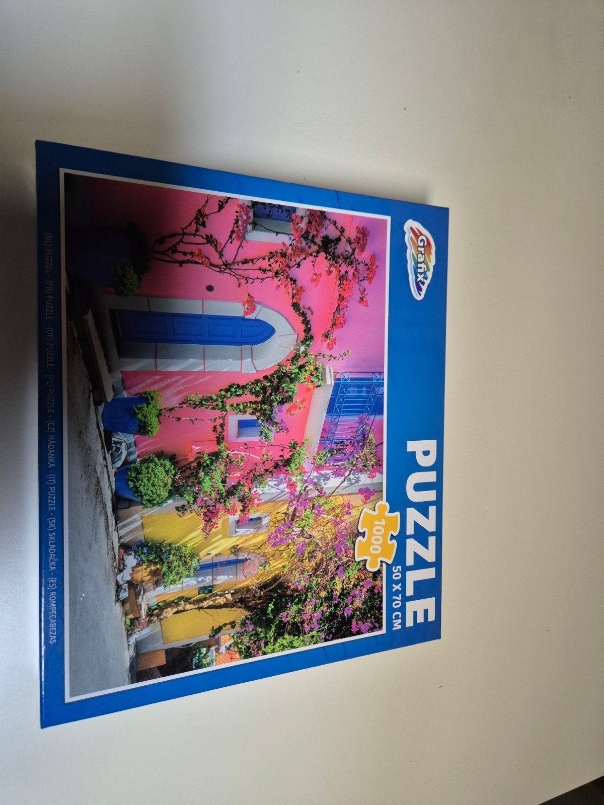 Grafix Legpuzzel 1000 stukjes - Mediterrane Huisjes, Ophalen of Verzenden, 500 t/m 1500 stukjes, Zo goed als nieuw, Legpuzzel