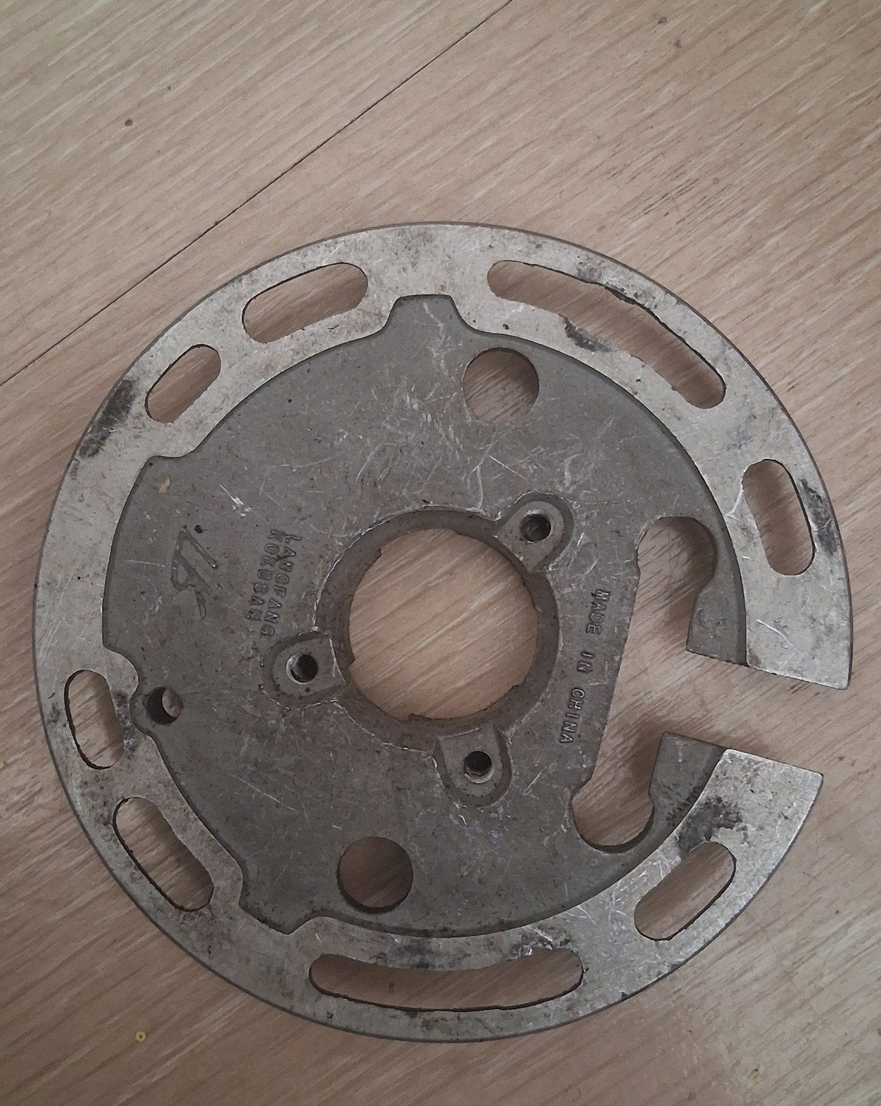 Grondplaat stator Derbi D50B0, Ophalen of Verzenden, Gebruikt