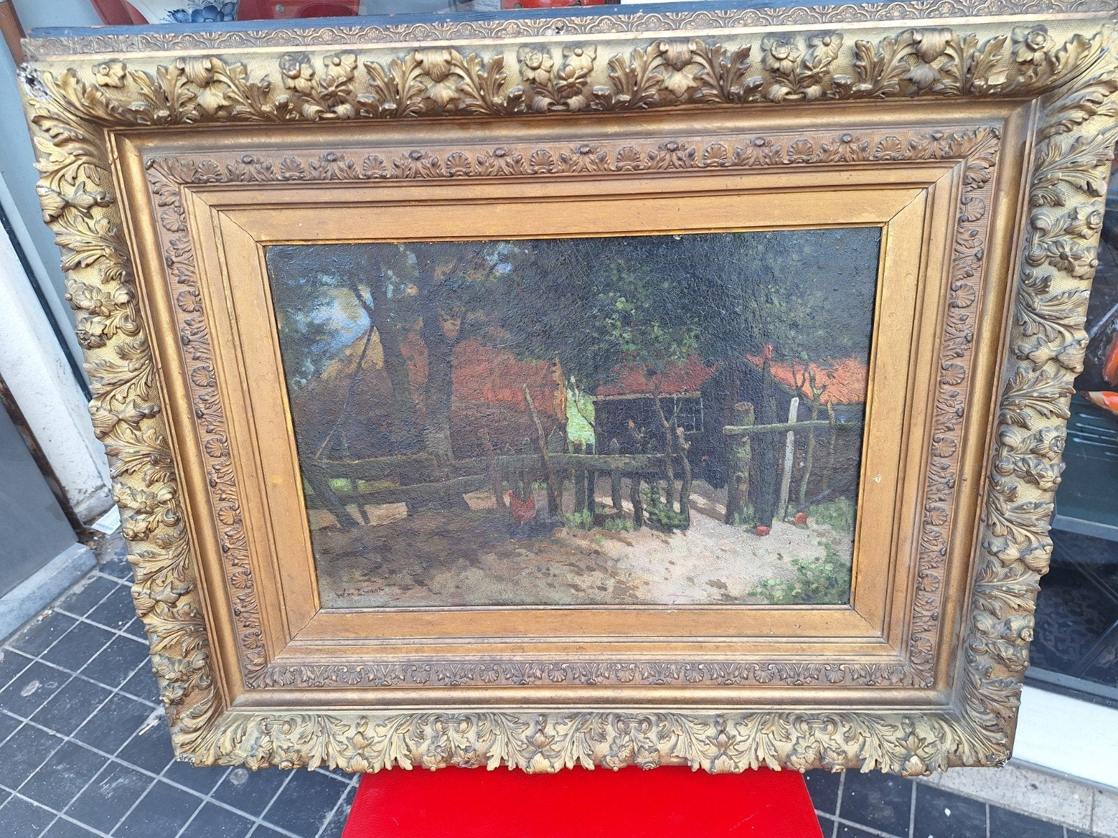 Haagse School schilderij door Willem de Zwart, Ophalen