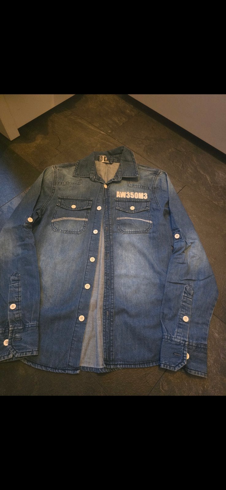 Spijker.overhemd (maat 146-152), Kinderen en Baby's, Kinderkleding | Maat 146, Ophalen of Verzenden, Jongen, Overhemd of Blouse