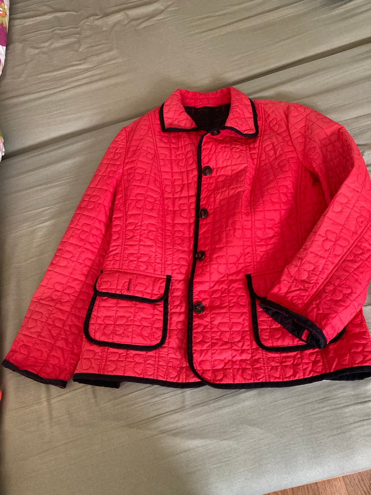BASLER Dun gewatteerd jasje - Maat 44, Kleding | Dames, Jassen | Winter, Ophalen of Verzenden, Gedragen, Maat 42/44 (L), Rood