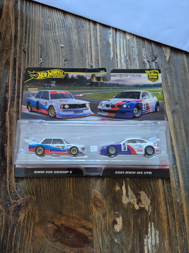 Hot Wheels Premium 2-pack BMW 320 Groep 5 en 2001 BMW M3 GTR, Ophalen of Verzenden, Nieuw, Auto