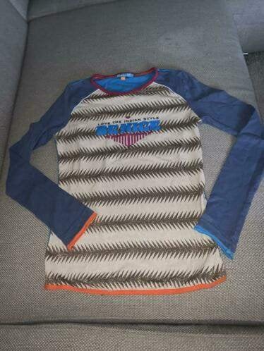 Ninni vi longsleeve shirt blauw blauwe 146 152, Ninni Vi, Zo goed als nieuw, Shirt of Longsleeve, Verzenden