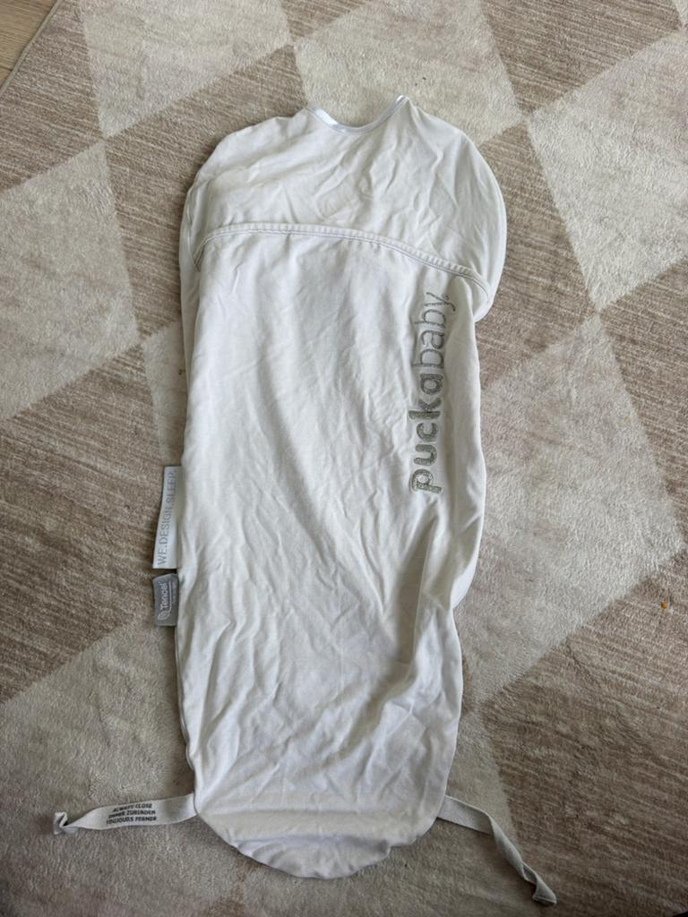 Puckababy Piep slaapzakje Tencel wit TOG 0.25, Ophalen of Verzenden, Zo goed als nieuw, Minder dan 70 cm, Slaapzak