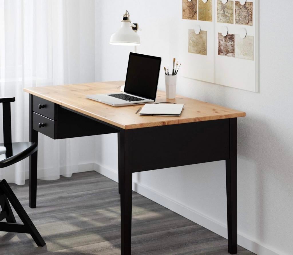 IKEA Arkelstorp bureau - Zo goed als nieuw (verkleuring), Ophalen, Zwart, Hout, Zo goed als nieuw