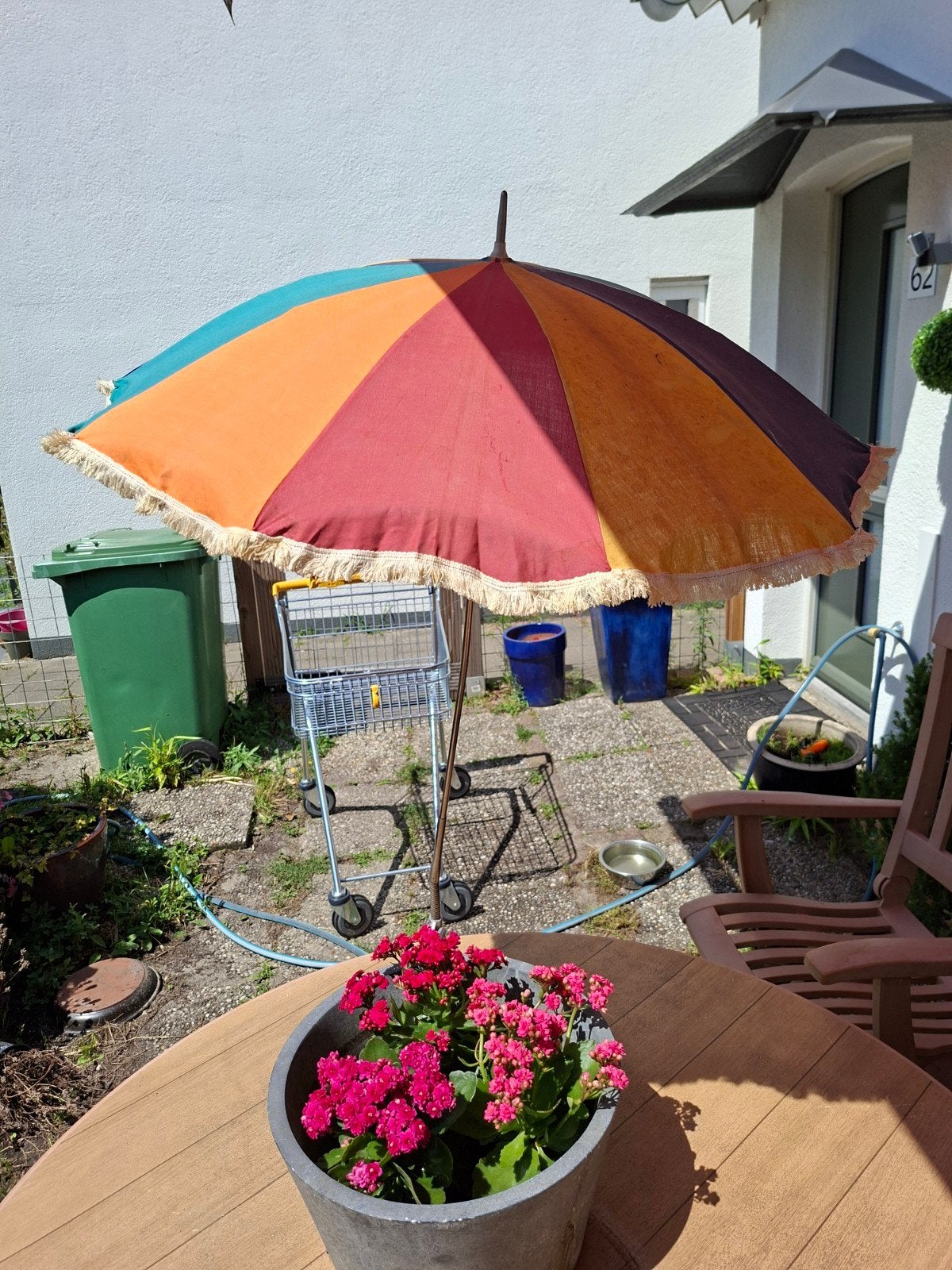 Vintage Brocante parasol, Ophalen