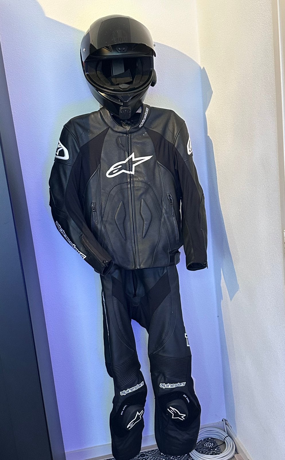 Alpinestars 2-delig leren motorpak – zwart – maat 46, Motoren, Kleding | Motorkleding, Ophalen of Verzenden, Tweedehands, Combipak