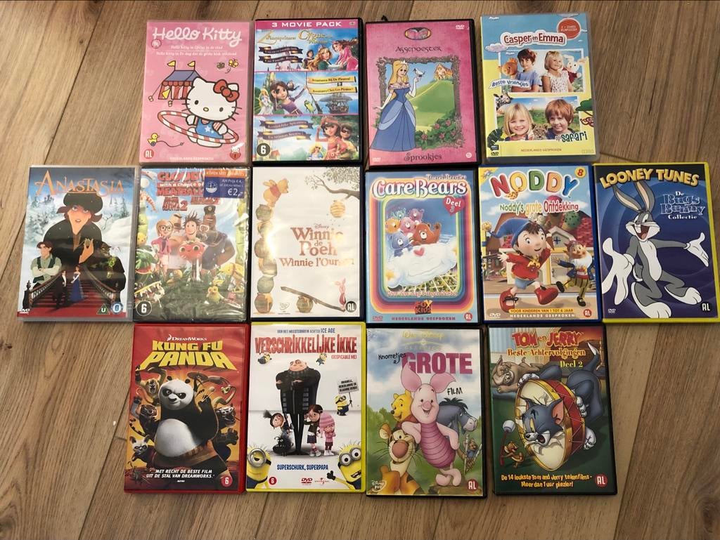 14 animatie DVD's - Diverse titels, Cd's en Dvd's, Dvd's | Kinderen en Jeugd, Gebruikt, Alle leeftijden, Overige genres, Ophalen of Verzenden