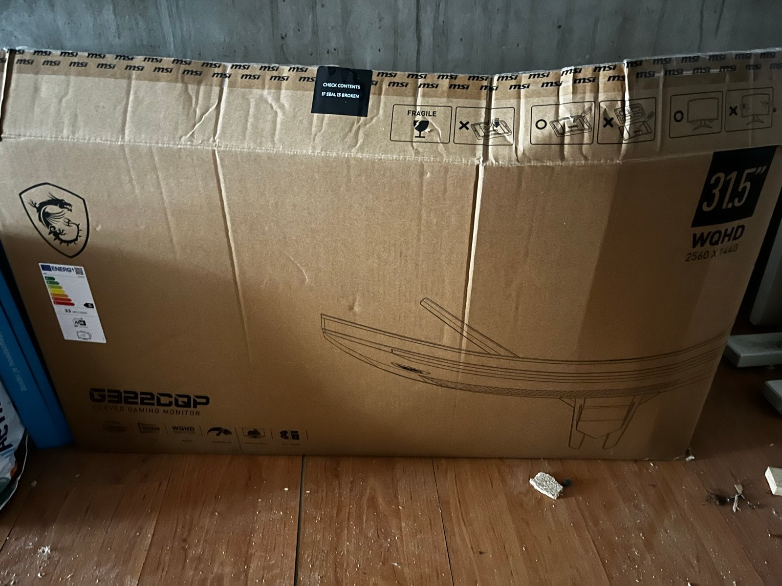 MSI Curved Gaming Monitor - Defect scherm, Computers en Software, Monitoren, Curved, Niet werkend, Ophalen, Gaming