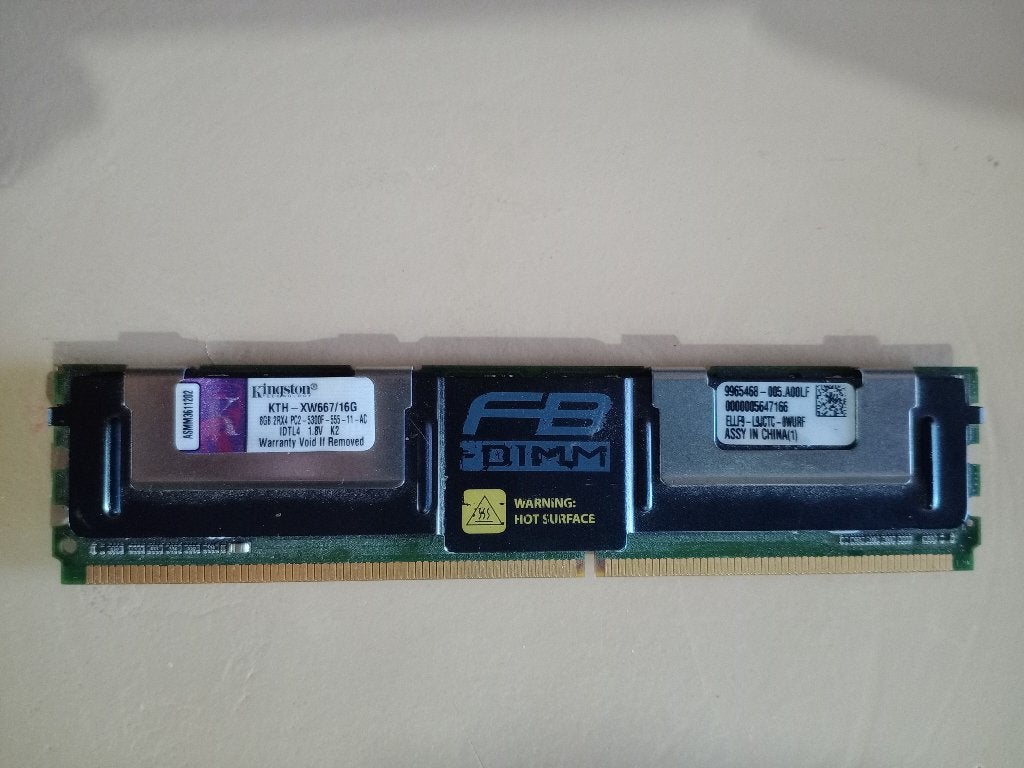 Kingston Server Ram FB DIMM, Computers en Software, RAM geheugen, Gebruikt, Server, 8 GB, Ophalen of Verzenden