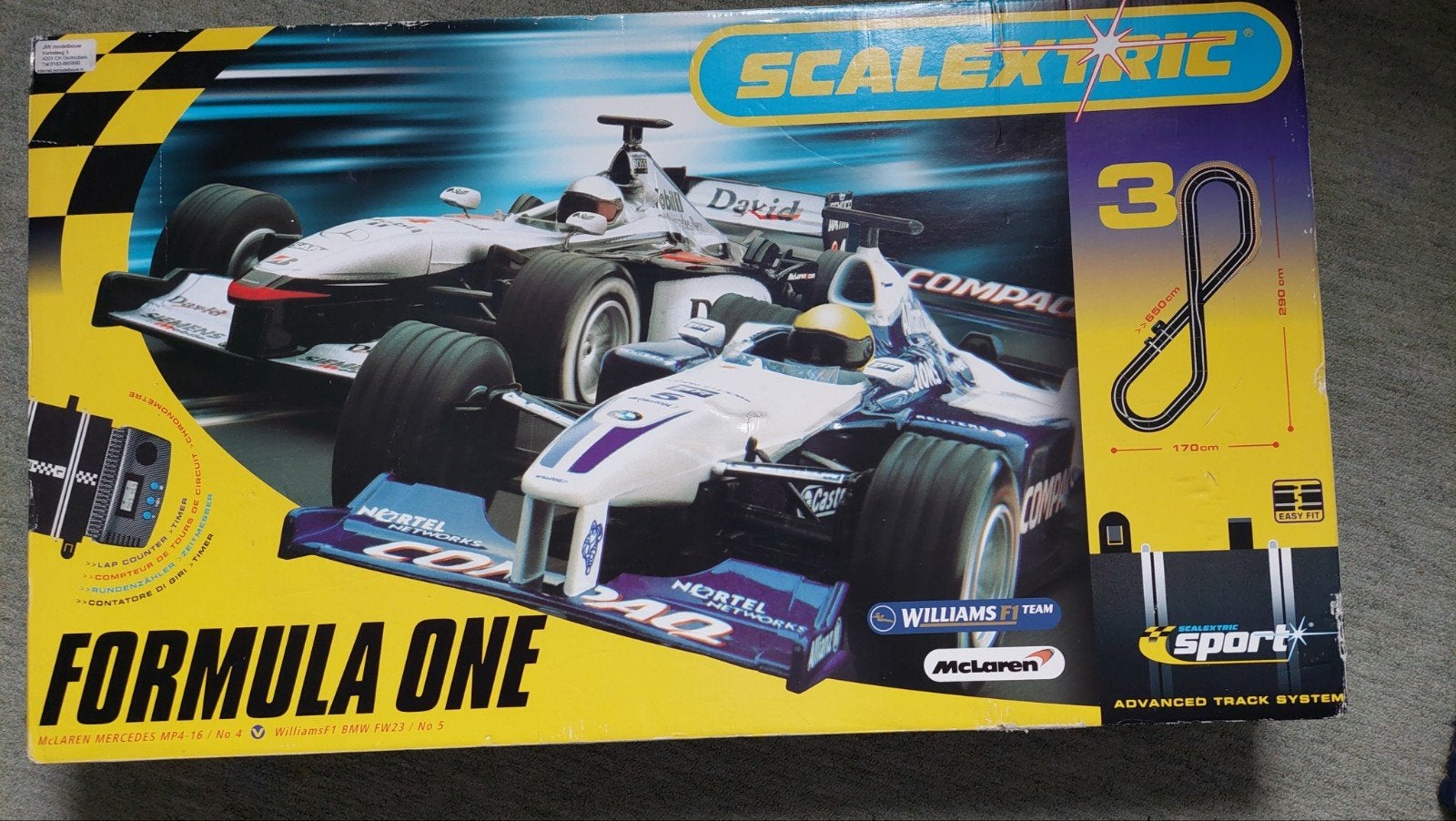 SCALEXTRIC SPORT RACEBAAN 3, Overige merken, Ophalen of Verzenden, Elektrisch, Racebaan