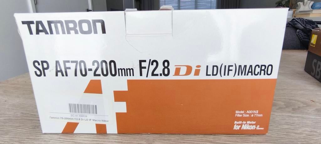 Tamron SP AF70-200mm F/2.8 Di LD(IF) MACRO Nikon, Audio, Tv en Foto, Fotografie | Lenzen en Objectieven, Ophalen of Verzenden