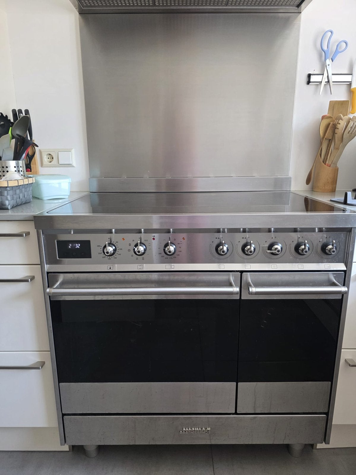 Complete keuken met eiland en apparatuur te koop, Ophalen, Magnetron, 60 cm of meer, 4 kookzones