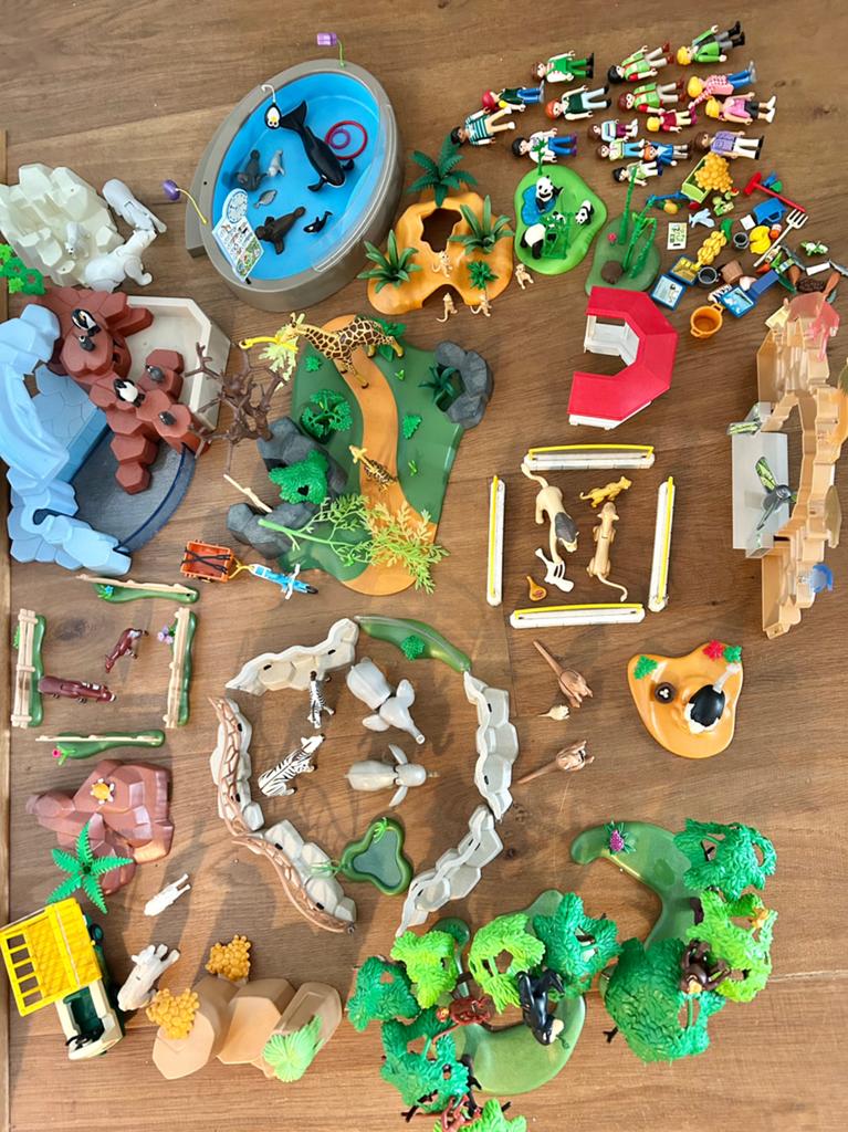 Playmobil grote dierentuin, family fun zoo, veel dieren, Ophalen of Verzenden, Gebruikt