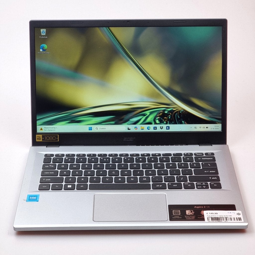 Acer Aspire 3 14 Laptop N100 4GB 128GB Laptop | Nette Staat, Acer, Zo goed als nieuw, Support@acer.com, 8F, No. 88, Sec. 1, Xintai 5th Rd.
Xizhi District, New Taipei City 221
Taiwan