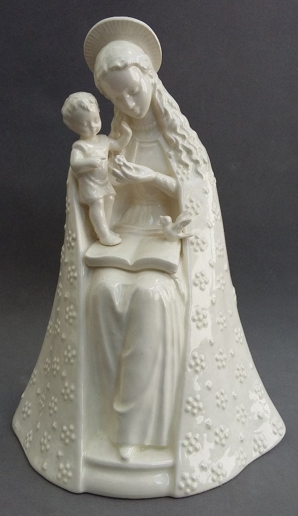 Omstreeks 1950 GROOT Goebel Beeld Maria Kind Mantel Madonna, Antiek en Kunst, Antiek | Porselein, Ophalen of Verzenden
