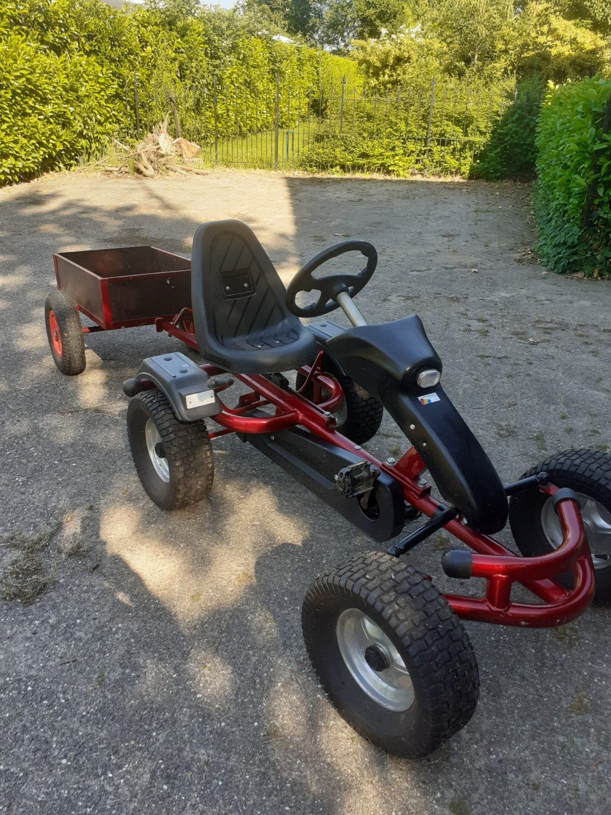 Mammoet Skelter met Aanhanger - Rood Metallic - Collectors I, Kinderen en Baby's, Speelgoed | Buiten | Skelters, Ophalen of Verzenden
