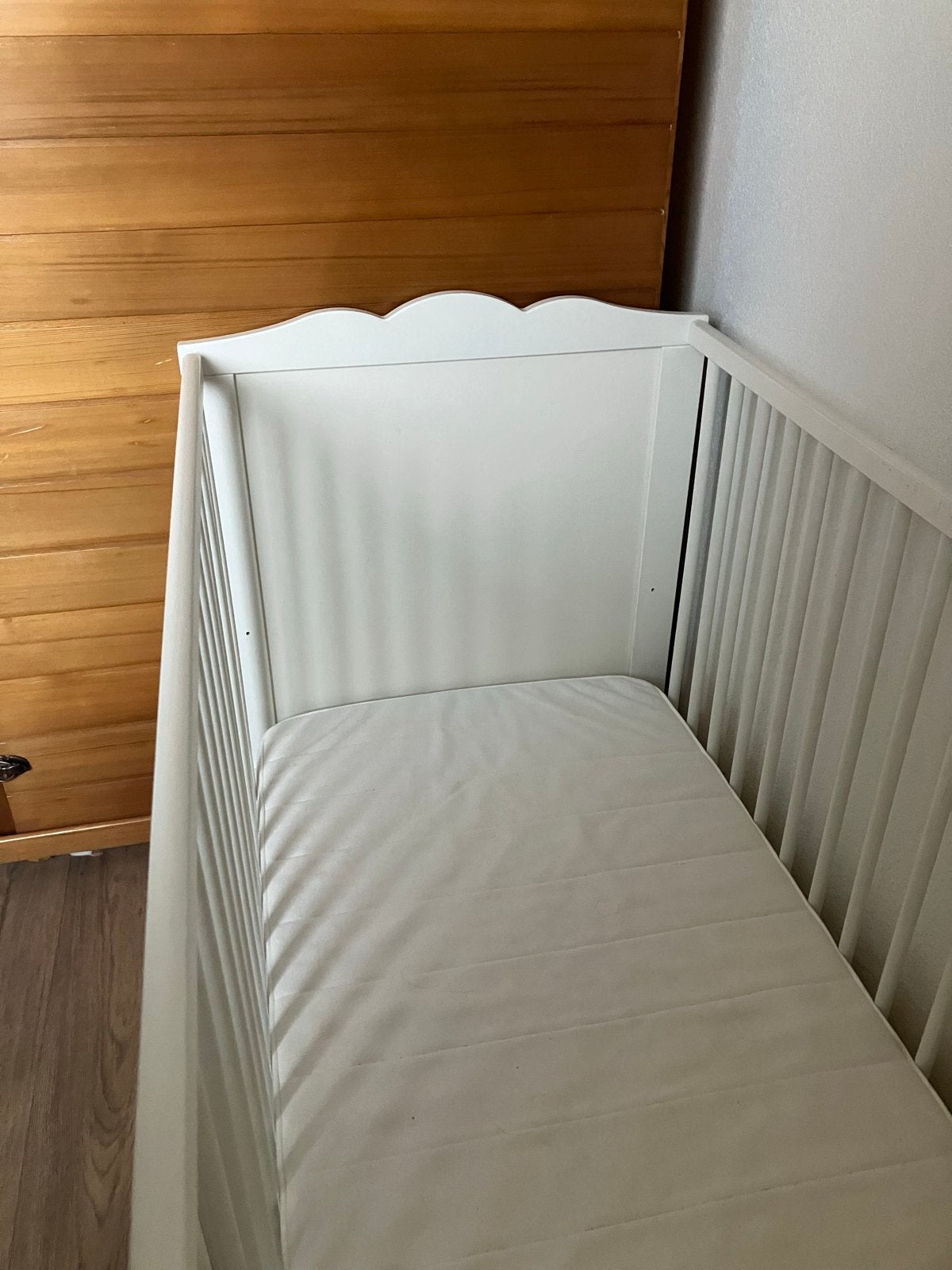 Wit ledikant met matras, aerosleep, dekbed, Ophalen, Gebruikt, Ledikant