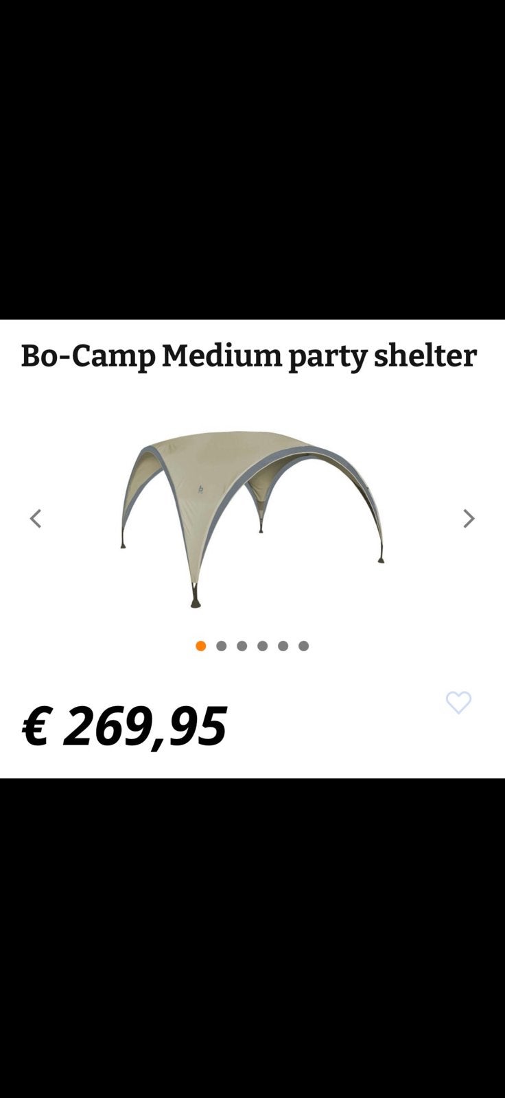 Bo-Camp medium party shelter, Tuin en Terras, Partytenten, Ophalen of Verzenden, Zo goed als nieuw, Minder dan 5 meter