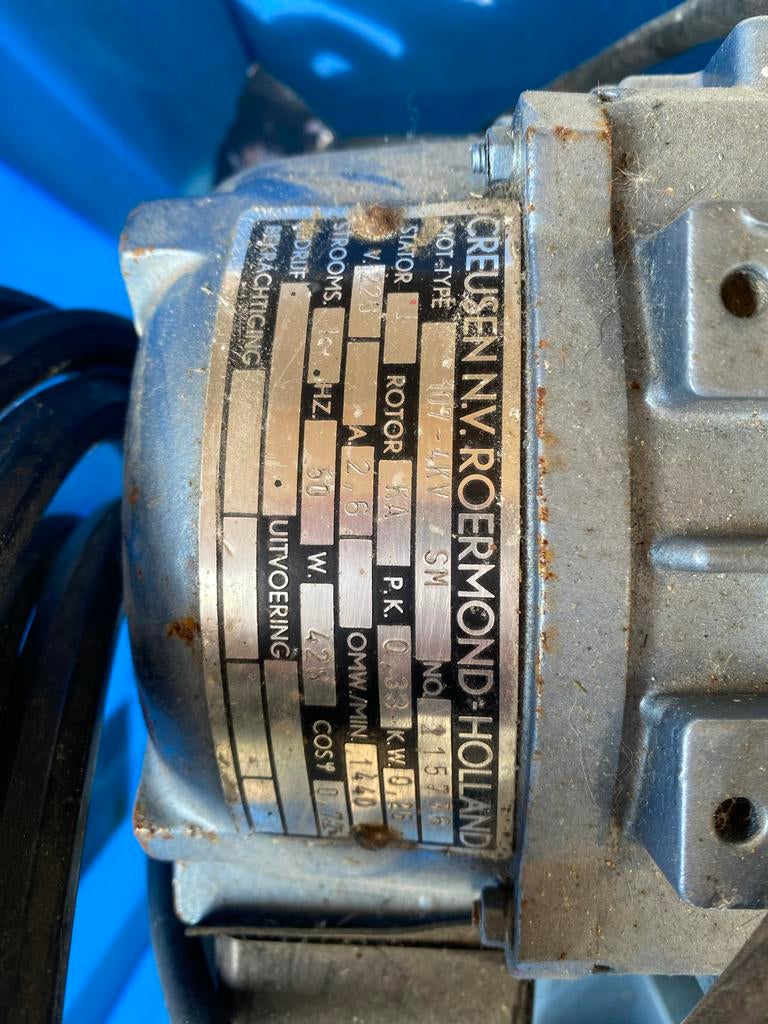 Creusen N.V. Roermond Holland compressor, Doe-het-zelf en Verbouw, 100 liter of meer, Ophalen, Gebruikt