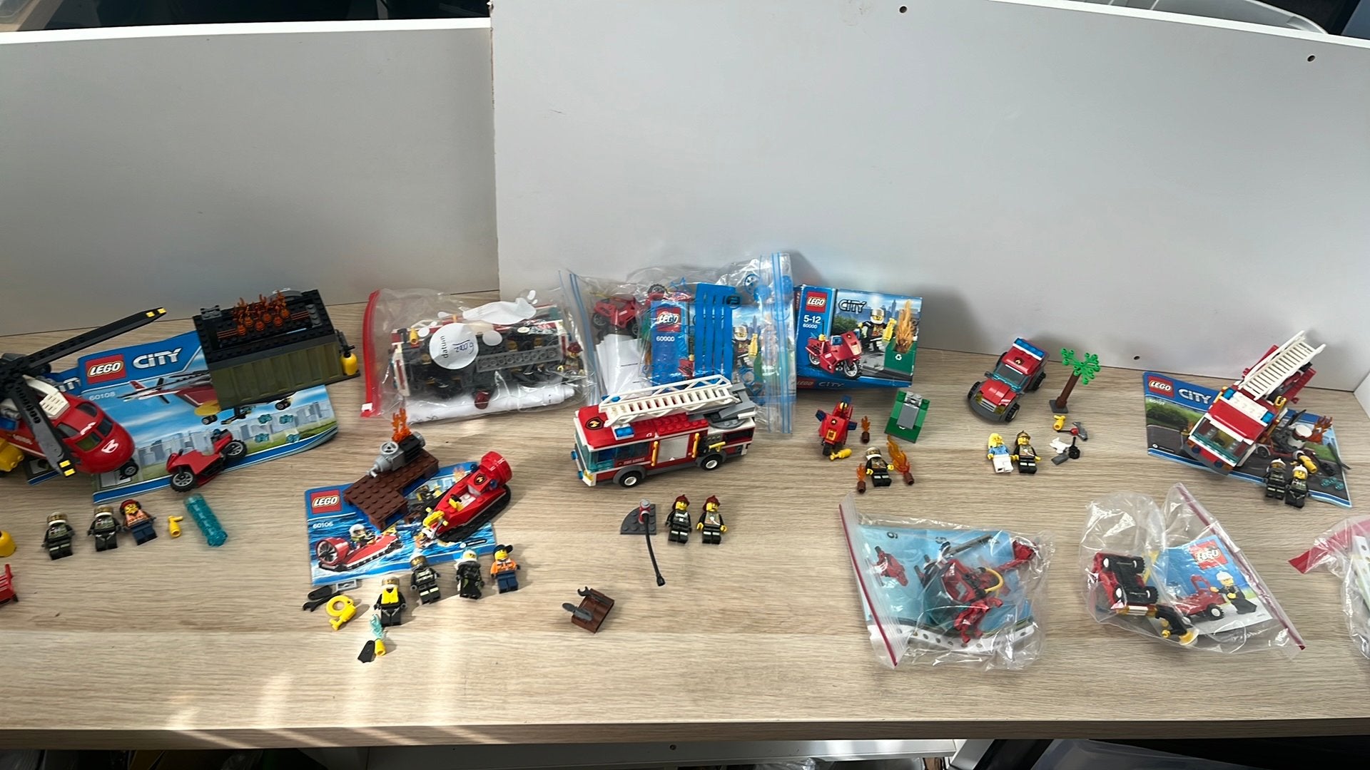Grote partij lego brandweer 11sets !!!!!, Lego, Compleet, Ophalen of Verzenden, Complete set