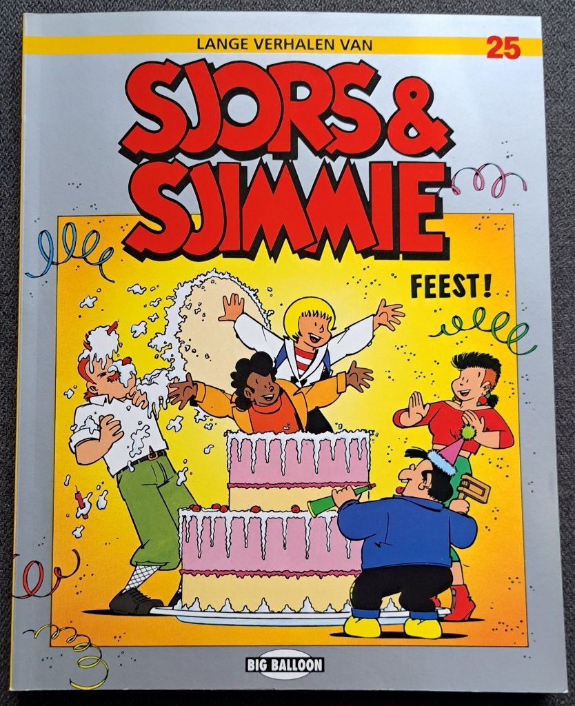 Sjors en Sjimmie 25: Feest! (1992), Eén stripboek, Ophalen of Verzenden