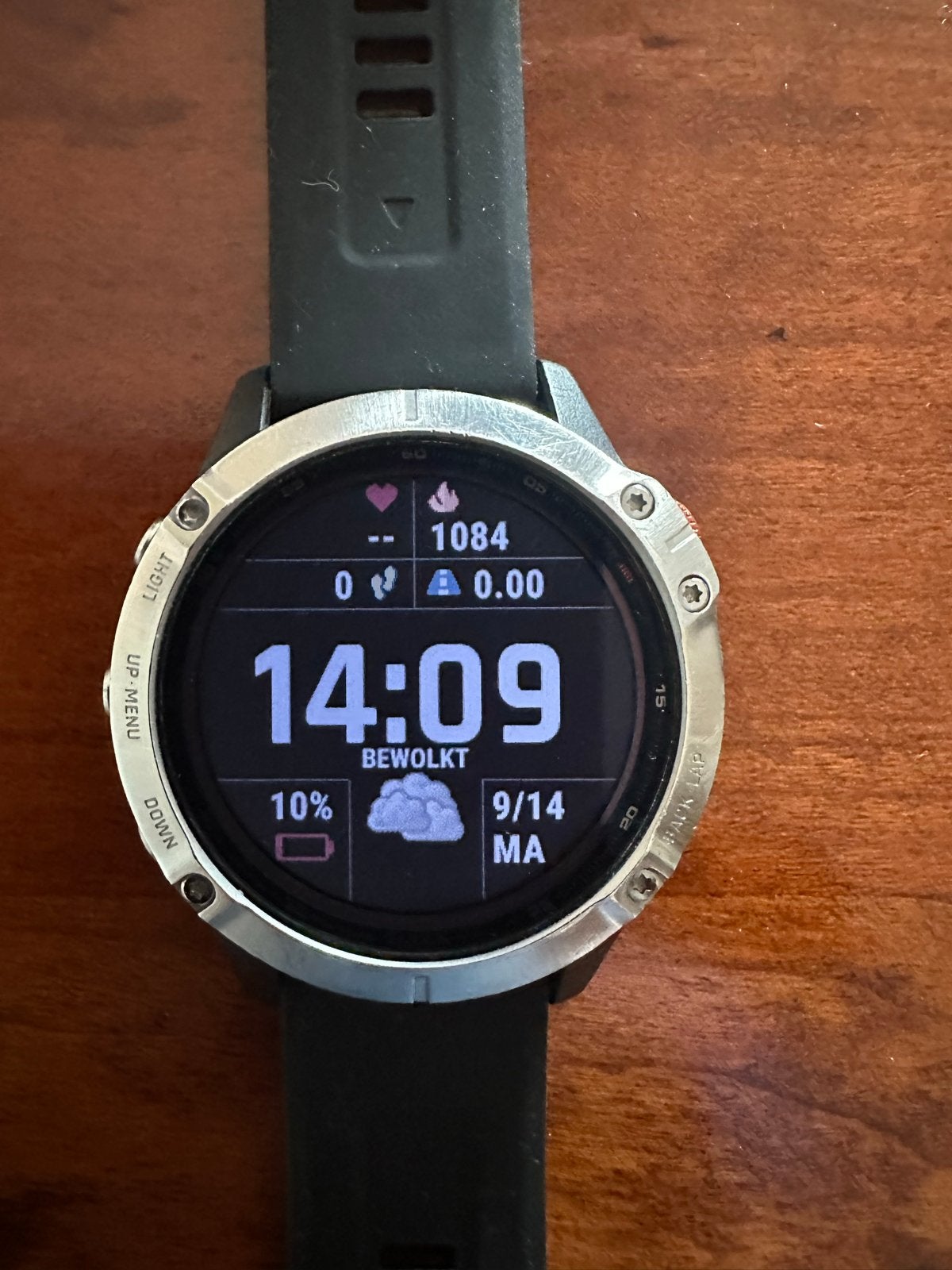 Garmin Fenix 6 Solar Silver Multisport GPS Horloge, Hartslag, Zwart, Ophalen of Verzenden, Zo goed als nieuw