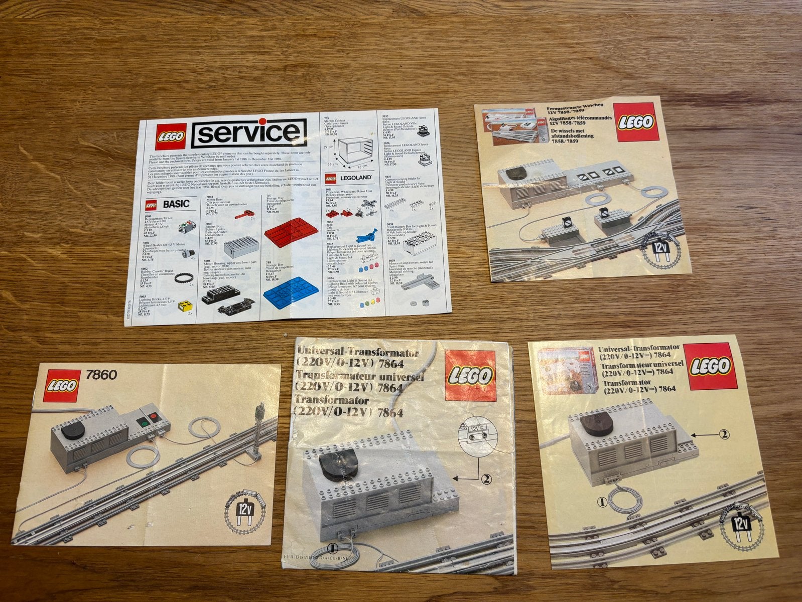 Lego 7860 12V Trein Transformator met Rails Instructies, Gebruikt, Overige thema's, Lego, Ophalen of Verzenden
